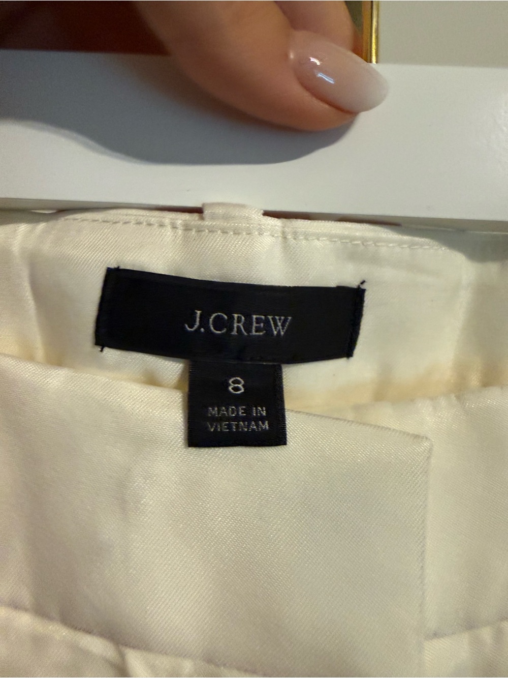 J.Crew Buttery Drapey cupro Ivory Cream Wide Leg Trousers High Rise wide leg - Picture 8 of 15